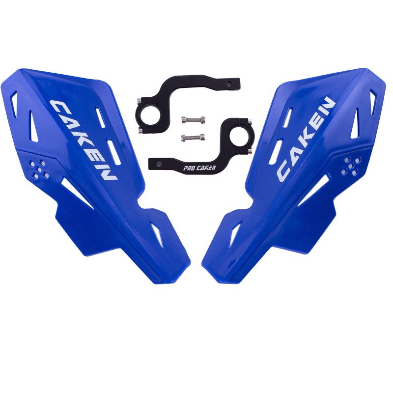 PRO CAKEN Universal 7/8"" 22mm and 1 1/8"" 28mm Handle Bar Hand Guards CNC Bracket for Dirt Bike Motocross ATV Scooter for CRF KLX KX LTR TRX SX SXF EXC XCW Grizzly Hawk 250 Bicycles-Blue - Image 1